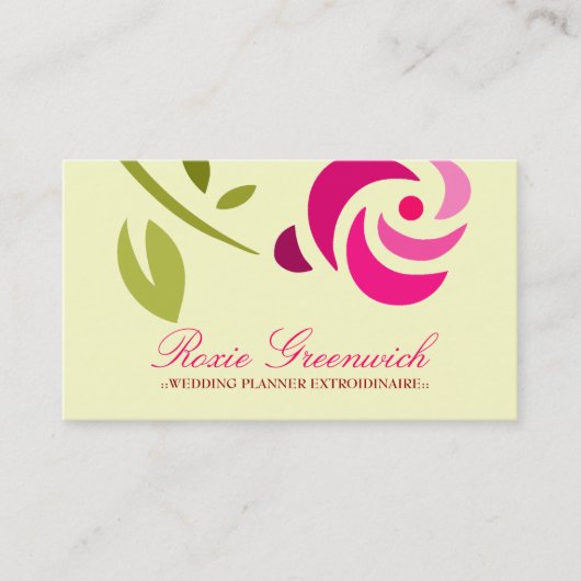 311-PINK ROSE EXTROIDINAIRE VISITENKARTE (Vorderseite)