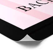 311 Pink Striped Boutique Bridal Poster (Ecke)