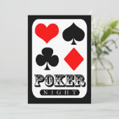311 Poker Nacht Einladung (Stehend Vorderseite)
