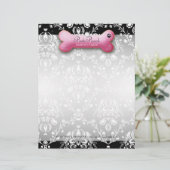 311-Posh Neigungs-Barke des Hündchen-| Briefkopf (Stehend Vorderseite)