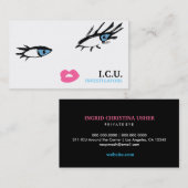 311 private Augen blau Visitenkarte (Vorne/Hinten)