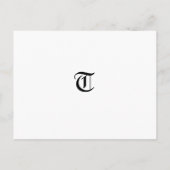 311 "PUNK" BRIDE SHOWER EINLADUNG (Rückseite)