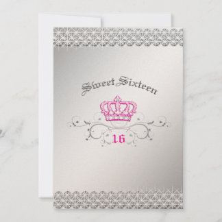 311-Queen for a Day | Sweet Sixteen Hott Pink Einladung