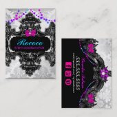 311 Rokoko-Märchenland bunt Visitenkarte (Vorne/Hinten)