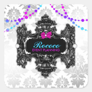 311 Rokoko Wonderland Farbsticker Quadratischer Aufkleber