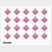 311-Rosa Blast #2 Damask Stickers (Blatt)