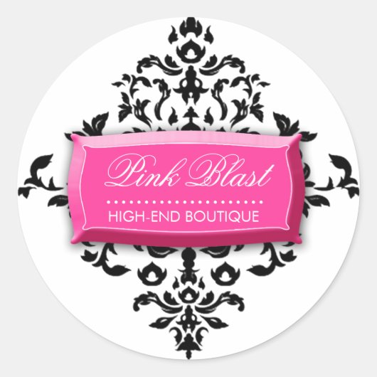 311-Rosa Blast #2 Damask Stickers (Vorderseite)