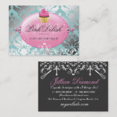 311 rosa Delish Kuchen-aquamarine kochende Geräte Visitenkarte (Vorne/Hinten)