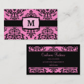 311 rosa Lakritze des Monogramm-Tüpfelchen auf dem Visitenkarte (Vorne/Hinten)