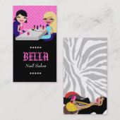 311 ROSA NAGEL-SALON/ZEBRAFASHIONISTA 04 VISITENKARTE (Vorne/Hinten)