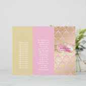 311 Rosa Platter Gold Damask (Stehend Vorderseite)