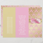 311 Rosa Platter Gold Damask (Vorne/Hinten)