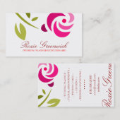 311 ROSA ROSE EXTROIDINAIRE VISITENKARTE (Vorne/Hinten)