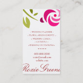 311 ROSA ROSE EXTROIDINAIRE VISITENKARTE (Rückseite)