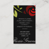 311 ROSE EXTROIDINAIRE VISITENKARTE (Rückseite)