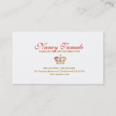 311 Rot Hott Königin Visitenkarte (Rückseite)