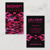 311 ROTE HOTT FLAMMEN VISITENKARTE (Vorne/Hinten)