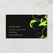 311 Roxy Limon und schwarz Visitenkarte (Rückseite)