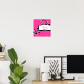 311 Roxy-Pink-Poster 12 x 12 Poster (Heimbüro)