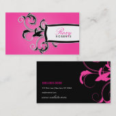 311 Roxy Schwarzes und Rosa Visitenkarte (Vorne/Hinten)