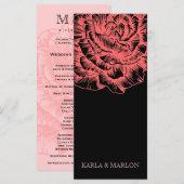 311 Ruffled Peony Coral Melon & Black Programm (Vorne/Hinten)