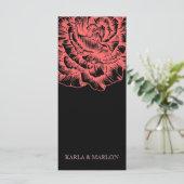 311 Ruffled Peony Coral Melon & Black Programm (Stehend Vorderseite)