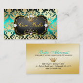 311 samtschwarzer Ciao Bella AquaSass Visitenkarte (Vorne/Hinten)