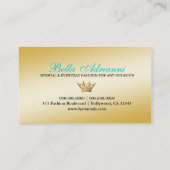 311 samtschwarzer Ciao Bella AquaSass Visitenkarte (Rückseite)