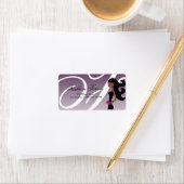 311 Sassy African American Fashionista Long Label Adressaufkleber (Insitu)