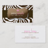 311 Sassy Süßigkeiten Zebra Visitenkarte (Vorne/Hinten)