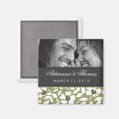 311-SAVE THE DATE SAGE GREEN MAGNET (Vorderseite/Rückseite)