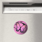311 Schmetterling Pink Pout Magnet (In Situ (Geschirrspüler))