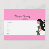 311-Schmuck-Party Postcard Einladungspostkarte (Rückseite)