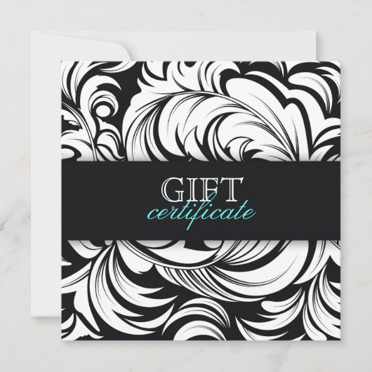 311 Schwarzes Geschenkgutschein für lavenisches To (Vorderseite)