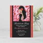 311 Senorita Bachelorette Einladung (Stehend Vorderseite)