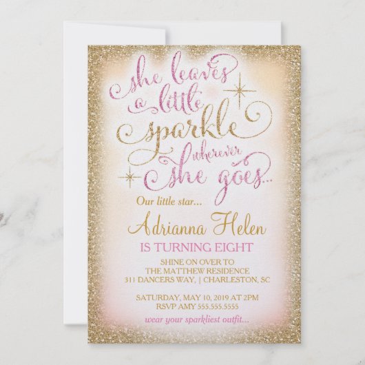 311 Sie einen kleinen Spargel, wohin sie geht Einladung (Vorderseite)