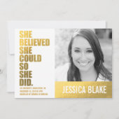 311 Sie glaubte, sie könne also Abschluss machen Ankündigung (Vorderseite)