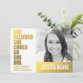 311 Sie glaubte, sie könne also Abschluss machen Ankündigung (Stehend Vorderseite)