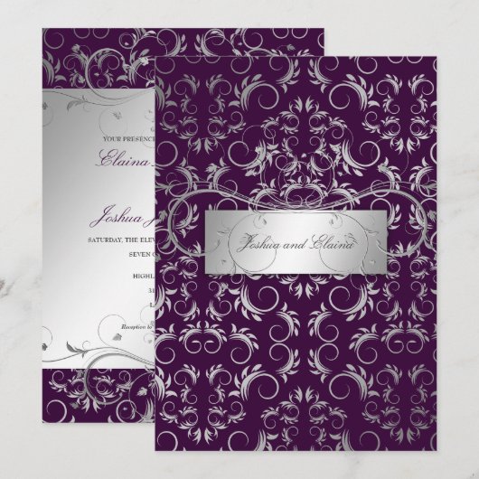 311-Silbergott| Eggine Einladung (Vorne/Hinten)