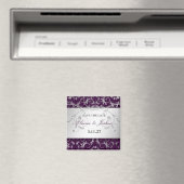 311-Silbergott | Eggpflanze Save the Date Magnet (In Situ (Geschirrspüler))
