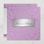 311 Silbergott| Lilac Einladung (Vorne/Hinten)