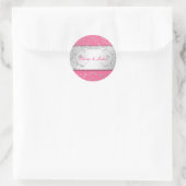 311-Silbergott | Luscious Pink Sticker (Tasche)