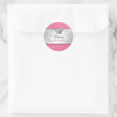 311-Silbergott | Luscious Pink Sticker (Tasche)