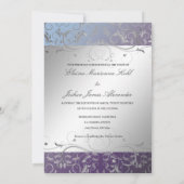 311 Silbergöttliches Hydrangea Einladung (Rückseite)