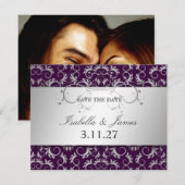 311 Silver Divine Eggplant Save the Date (Vorne/Hinten)