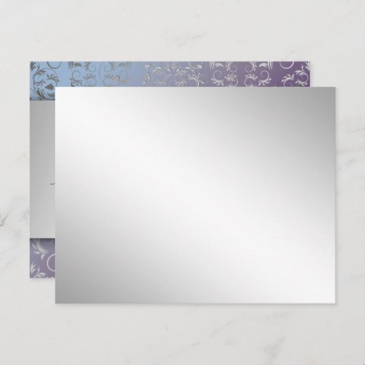 311-Silver Divine Hydrangea RSVP-Karte RSVP Karte (Vorne/Hinten)