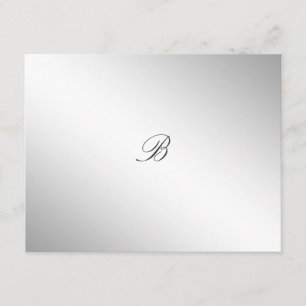311-Silver Divine Hydrangea RSVP-Karte RSVP Karte