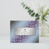 311-Silver Divine Hydrangea UAWG RSVP Karte (Stehend Vorderseite)