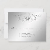 311-Silver Divine Hydrangea UAWG RSVP Karte (Rückseite)