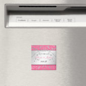 311-Silver Divine | Lustiges Rosa Save the Date Magnet (In Situ (Geschirrspüler))